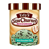 Edy's Slow Churned Mint Chocolate Chip light ice cream Picture